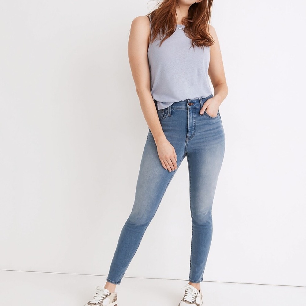 Madewell Tall Curvy Roadtripper Supersoft Jeggings in Sunbury Wash 29t
